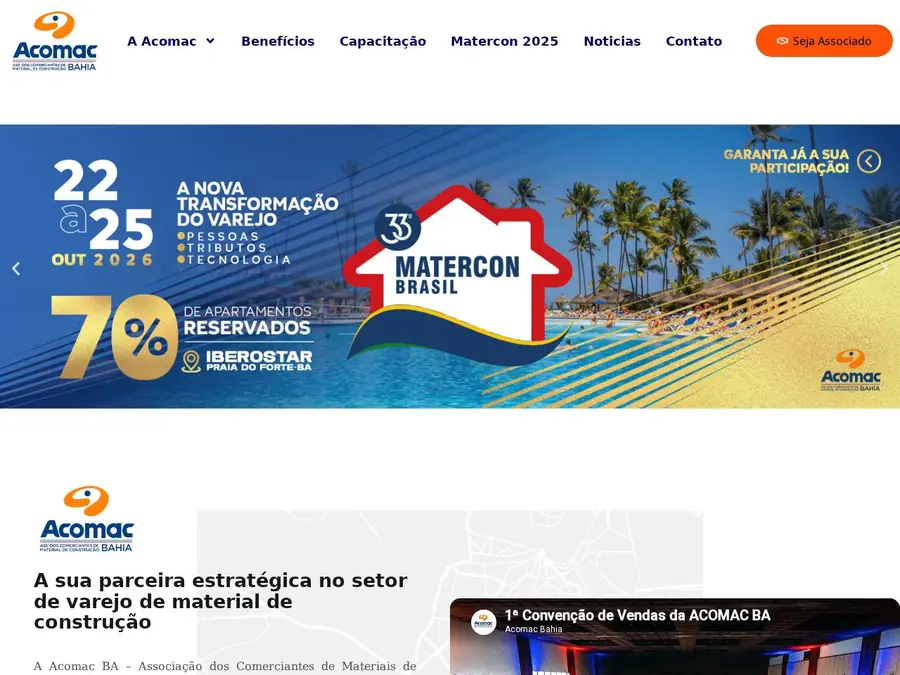 Preview do site acomac-ba.com.br