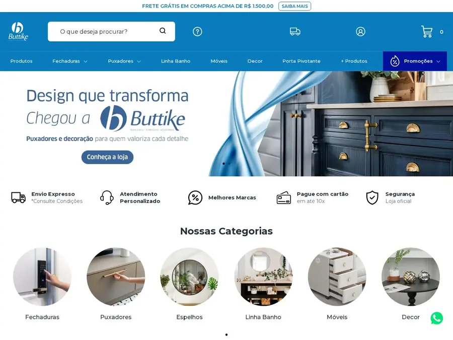 Preview do site buttikedepuxadores.com.br