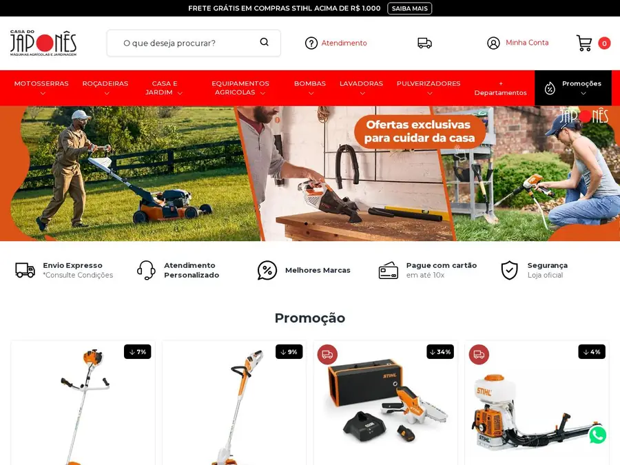 Preview do site casadojapones.com.br