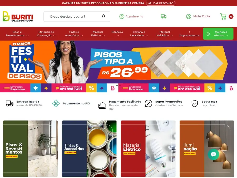 Preview do site lojasburiti.com.br