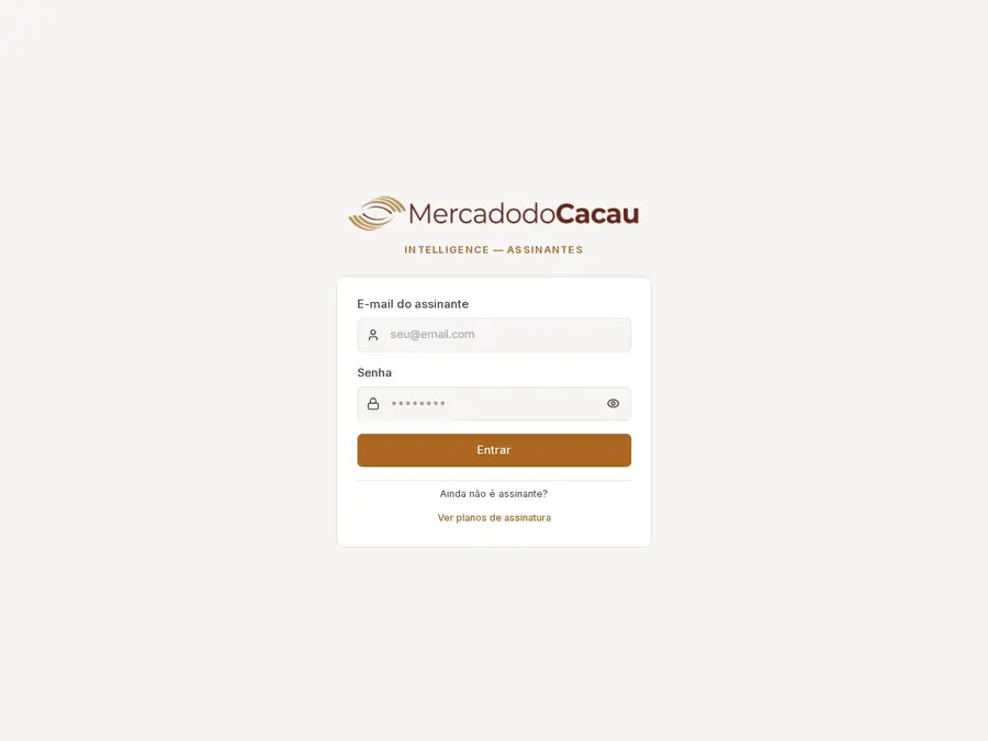Preview do site cotacao.mercadodocacau.com.br